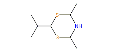 2-Isopropyl-4,6-dimethyl-1,3,5-dithiazinane