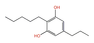 2-Pentyl-5-propyl-1,3-benzenediol
