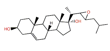 22,23-Epoxycholest-5-en-3b,17a-diol