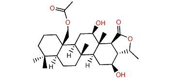 22-Acetoxy-12b,16b-dihydroxy-24-methyl-25,24-scalaranolide