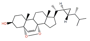 (22R,23R,24R)-5a,8a-Epidioxy-23-demethylgorgost-6-en-3b-ol