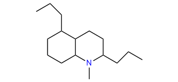 1-Methyl-2,5-dipropyldecahydroquinoline