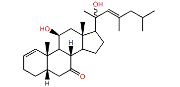 23-Methyl-5b-cholesta-1,22-dien-11,20-dihydroxy-7-one