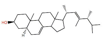 (22E,24R)-23,24-Dimethyl-5a-cholesta-7,22-dien-3b-ol