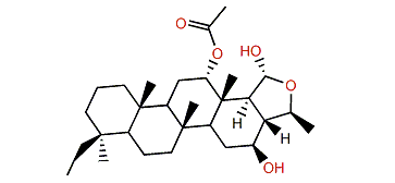 24,25-Epoxy-20,24a-dimethyl-12a-acetoxy-16b,25a-scalaranediol