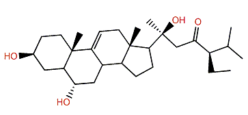24-Ethyl-3,6,20-trihydroxycholest-9(11)-en-23-one