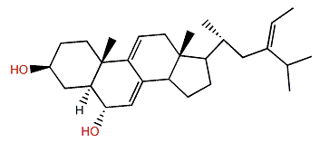 (24Z)-24-Ethyl-5a-cholesta-7,9(11),24(28)-trien-3b-ol