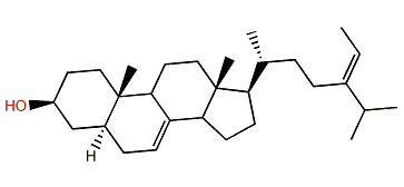 (24E)-24-Ethyl-5a-cholesta-7,24(28)-dien-3b-ol