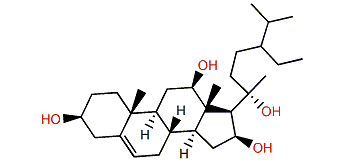 24-Ethylcholest-5-en-3b,12b,16b,20-tetrol