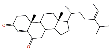 24-Ethylcholesta-4,24(28)-dien-3,6-dione