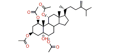 24-Methylene-1,3,6,11-tetraacetoxycholestane-1b,3b,5a,6a,11a-pentol