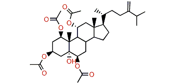 24-Methylene-1,3,6,11-tetraacetoxycholestane-1b,3b,5a,6b,11a-pentol