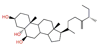 24-Methylene-27-methylcholestane-3b,5a,6b-triol