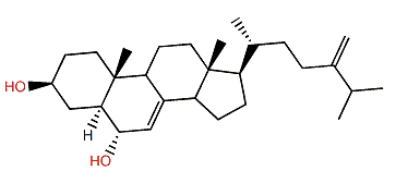 24-Methylenecholest-7-en-3b,6a-diol