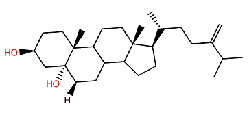 24-Methylenecholestane-3b,5a-diol