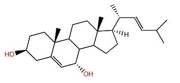 (22E)-24-Norcholesta-5,22-dien-3b,7a-diol