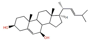 (22E)-24-Norcholesta-5,22-dien-3b,7b-diol