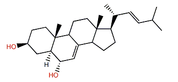 (22E)-24-Norcholesta-7,22-dien-3b,6a-diol