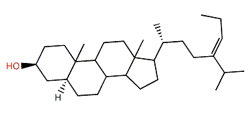 (24E)-24-Propyl-5a-cholest-24(28)-en-3b-ol