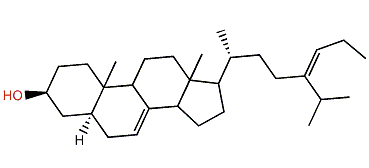(24Z)-24-Propyl-5a-cholesta-7,24(28)-dien-3b-ol