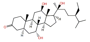 (24R)-7a,12b,20-Trihydroxy-5a-stigmastan-3-one
