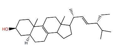 (22E,24R)-24-Ethyl-5a-cholesta-8,22-dien-3b-ol