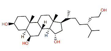(24R)-24-Ethyl-5a-cholestane-3b,6b,15a,29-tetrol