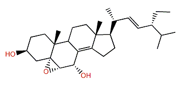 (22E,24R)-24-Ethyl-5a,6a-epoxycholesta-8(14),22-dien-3b,7a-diol