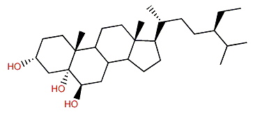 (24R)-24-Ethyl-cholestane-3a,5a,6b-triol