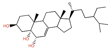 (24R)-24-Ethylcholest-7-en-3b,5a,6b-triol