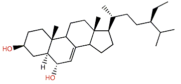 (24R)-24-Ethylcholest-7-en-3b,6a-diol