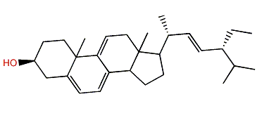 (22E,24R)-24-Ethylcholesta-5,7,9(11),22-tetraen-3b-ol