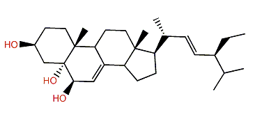 (22E,24R)-24-Ethylcholesta-7,22-dien-3b,5a,6b-triol