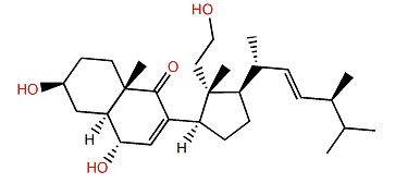 (R,E)-24-Methyl-3b,6a,11-trihydroxy-9,11-seco-5a-cholest-7,22-dien-9-one