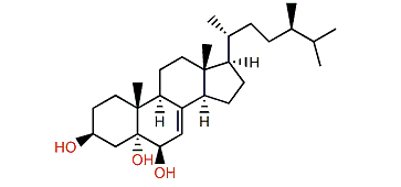 (24R)-24-Methylcholest-7-en-3b,5a,6b-triol