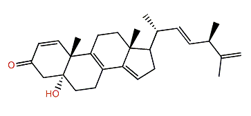 (24R)-24-Methylcholesta-1,8,14,22,25-penten-3-one-5a-ol