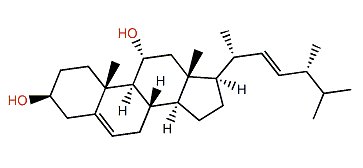 (22E,24R)-24-Methylcholesta-5,22-dien-3b,11a-diol