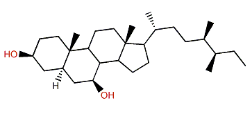(24R,25R)-24,25-Dimethylcholestane-3b,7b-diol