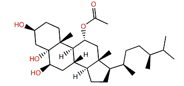 (24S)-11a-Acetoxy-ergostane-3b,5a,6b-triol