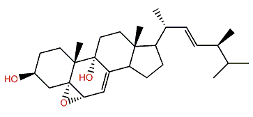 (24S)-5a,6a-Epoxyergosta-7,22-dien-3b,9a-diol