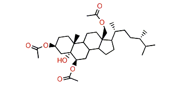 (24S)-Ergostane-3b,5a,6b,18-tetrol-3,6,18-triacetate