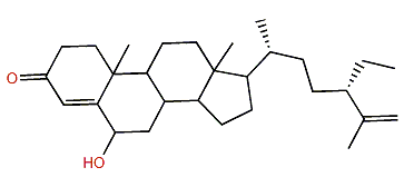 (24S)-24-Ethyl-3-oxocholesta-4,25-dien-6b-ol