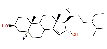 (24S)-24-Ethyl-5a-cholest-14-en-3b,16a-diol