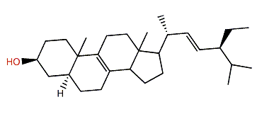 (22E,24S)-24-Ethyl-5a-cholesta-8,22-dien-3b-ol