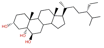 (24S)-24-Ethylcholestane-3b,5a,6b-triol