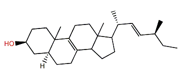 (22E,24S)-24-Methyl-27-nor-5a-cholesta-8,22-dien-3b-ol