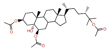 (24S)-24-Methyl-3,6,25-triacetoxycholestane-3b,5a,6b,25-tetrol