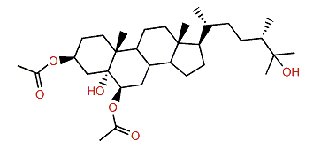 (24S)-24-Methyl-3,6-diacetoxycholestane-3b,5a,6b,25-tetrol