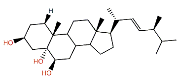 (22E,24S)-24-Methylcholest-22-en-3b,5a,6b-triol