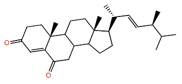 (22E,24S)-24-Methylcholesta-4,22-dien-3,6-dione